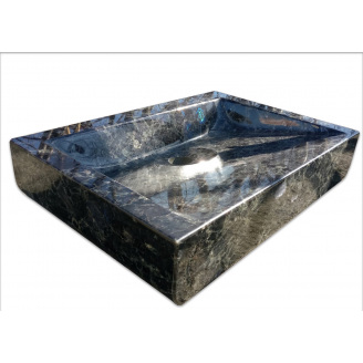 Раковина лабрадорит Volga blue 50*35*10