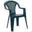 Уличный стул AMF Ischia пластик зеленый для сада на террасу в кафе Ровно