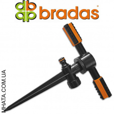 Ороситель вращающийся DUO 2-х рожковый на колышке Bradas ECO-TS1010