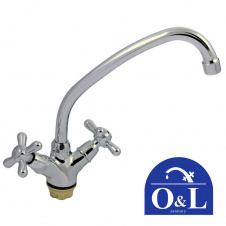 Змішувач для умивальника на гайці O&L DOMINOX Euro Product Chr-271