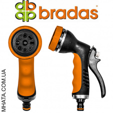 Пистолет для полива HOBBY металлический BRADAS ECO-2048 8 режимов