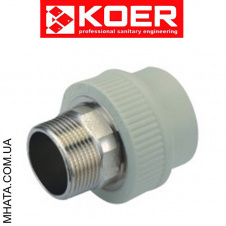KOER Муфта з зовнішньою різьбою 50x1 1/2 н під ключ