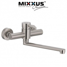 Смеситель для кухни от стены Mixxus Sus-005 (Chr-005), Польша (нержавеющая сталь)