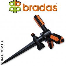 Ороситель вращающийся TRIO 3-х рожковый на колышке Bradas ECO-TS1011