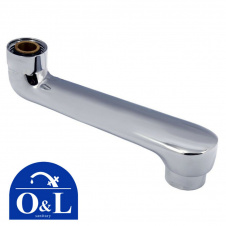 Фото - Гусак O&L 142 для ванни короткий литий Гусак O&L 142 для ванни короткий литий