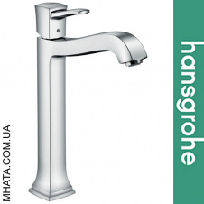 Змішувач Hansgrohe ( 31303000) для умивальника Metropol c донним клапаном