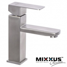 Смеситель для умывальника MIXXUS KUB (Chr-001), Польша (нержавеющая сталь)