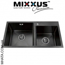 Кухонна мийка Mixxus MX7843-220x1,0-PVD-BLACK