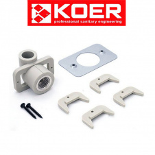 KOER Угол настенный с внутренней резьбой под гипсокартон d20*1/2"в, Чехия
