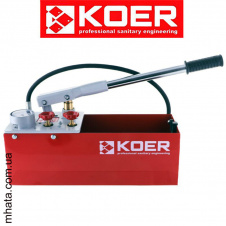 Инструмент опрессовочный ручной KOER KW.100 12л, 60Бар, 8кг, поршень-латунь, 190*530*305