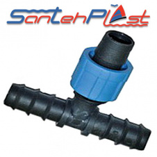 Тройник для капельной трубки Santehpalst DN 16х17х16 (SL-021)