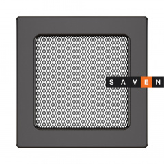 Вентиляционная решетка для камина SAVEN 17х17 графитовая Запорожье