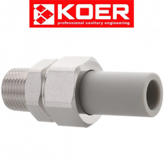KOER Разборное соединение с наружной резьбой d20*1/2"н, Чехия Ізюм