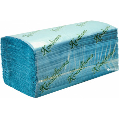 Бумажные полотенца Кохавинка V-fold однослойные 200 листов 20 упаковок Синие Тернополь