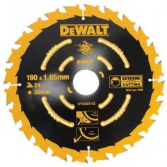 Диск пильный DeWALT 190х30мм 24 зубов (универсальное применение для DWE575,DWE576) (DT10304) Нове
