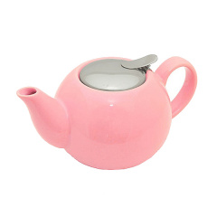 Чайник заварювальний керамічний Fissman 1250 мл рожевий Дніпро