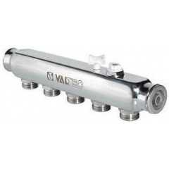 Колектор Valtec з нерж сталі з м о расст вих 50 мм 1"х 5 вих 3/4" Евроконус VTc.505.SS.060505 Рівне