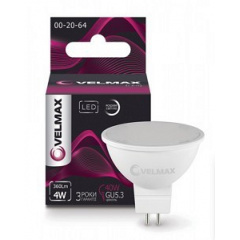 LED лампа Velmax V-MR16 4W GU5,3 4100K 360Lm кут 120° Черкаси