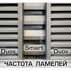 Паркан Жалюзі Duos 60/50 мм симетрична ламель двостороннє покриття Івано-Франківськ