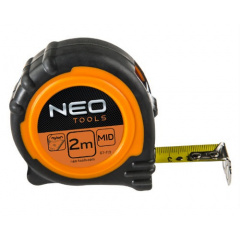 Рулетка Neo tools стальная лента 2мx16мм магнит (67-112) Луцк