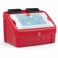 Комод для іграшок і поверхня для творчості 2 в 1 Step 2 BOX & ART 48x78x48 см червоний Вінниця