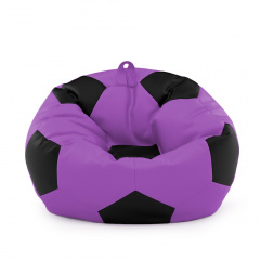 Кресло мешок Мяч Оксфорд 100см Студия Комфорта размер Стандарт Фиолетовый + Черный Ровно