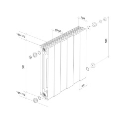 Радиатор Royal Thermo PianoForte Bianco Traffico (8 секций) Киев