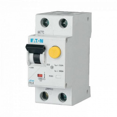 Диференціальний автоматичний вимикач PFL6 1+NC 25/0.03A 6kA Eaton Луцьк