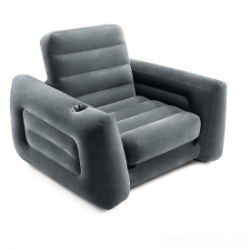 Надувное кресло Intex 66551, 224 х 117 х 66 см, Черное (hub_y1kgxf)