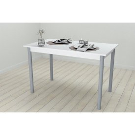 Стол кухонный Ferrum-decor Бенита 75x120x80 Серый ДСП Белое 16мм (BEN0057)