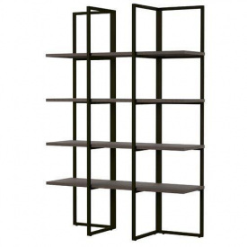 Стеллаж для хранения в стиле LOFT Черный (NS-1834)
