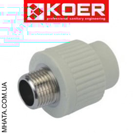 KOER Муфта із зовнішнім різьбленням d20*3/4н, Чехія