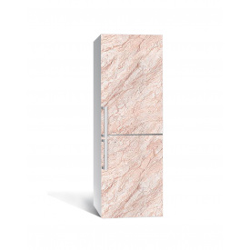 Наклейка на холодильник Zatarga «Пудровий мармур» 650х2000 мм вінілова 3Д наклейка декор на кухню