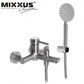 Змішувач для ванни короткий ніс MIXXUS Sus EURO (Chr-142), Польща (нержавіюча сталь)