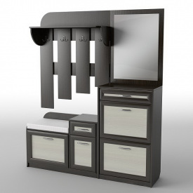 Прихожая Тиса Мебель-16 Венге Молочный