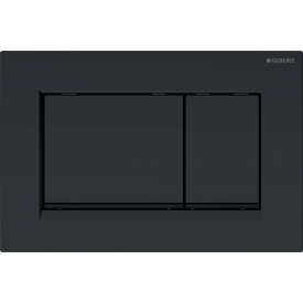 Смывная клавиша Geberit Sigma30 двойной смыв с легкоочищаемой поверхностью черный матовый и черный 115.883.16.1