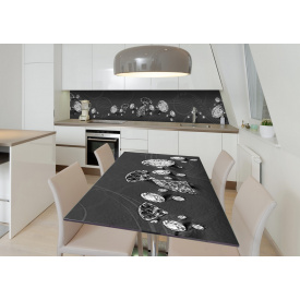 Наклейка 3Д виниловая на стол Zatarga «Идеальный алмаз» 600х1200 мм для домов, квартир, столов, кофейн, кафе