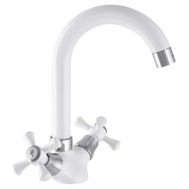 Смеситель для кухни MIXXUS OMEGA 275 Белый (MI2767)