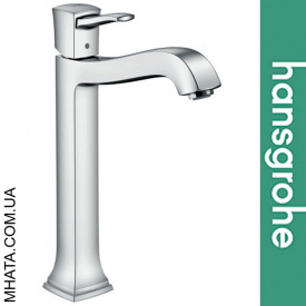 Змішувач Hansgrohe ( 31303000) для умивальника Metropol c донним клапаном