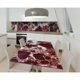 Наклейка 3Д виниловая на стол Zatarga «Молочный шоколад» 600х1200 мм для домов, квартир, столов, кофейн, кафе