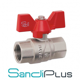 Sandi Forte Кран 1" ГГБ (гайка-гайка метелик) вода, Китай