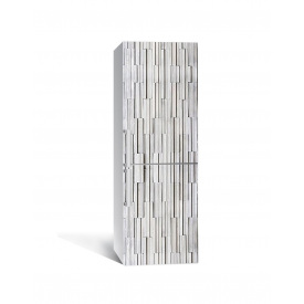 Наклейка на холодильник Zatarga «Прерывистые параллели» 650х2000 мм виниловая 3Д наклейка декор на кухню