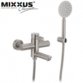 Смеситель для ванны короткий нос MIXXUS Sus (Chr-009), Польша (нержавеющая сталь)