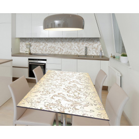 Наклейка 3Д виниловая на стол Zatarga «Пастельные тона» 600х1200 мм для домов, квартир, столов, кофейн, кафе