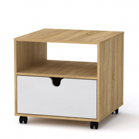 Стол журнальный МГ-7 Компанит Дуб КОМБИ (60х60х58,2 см)