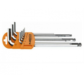 Набор шестигранных ключей NEO Tools 1,5-10 мм 9 шт (09-525)