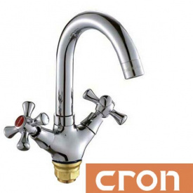 Смеситель для умывальника на гайке Cron SMES (Chr-274)
