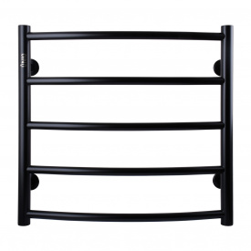 Полотенцесушитель UNIO LD W 500-500-5 BLK Лесенка Дуга вода черная