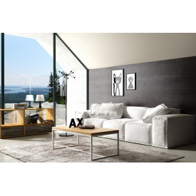 Кофейный журнальный столик в стиле LOFT (NS-618)