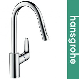 Змішувач Hansgrohe (art 31815000) для кухні FOCUS 240 з висувним носом